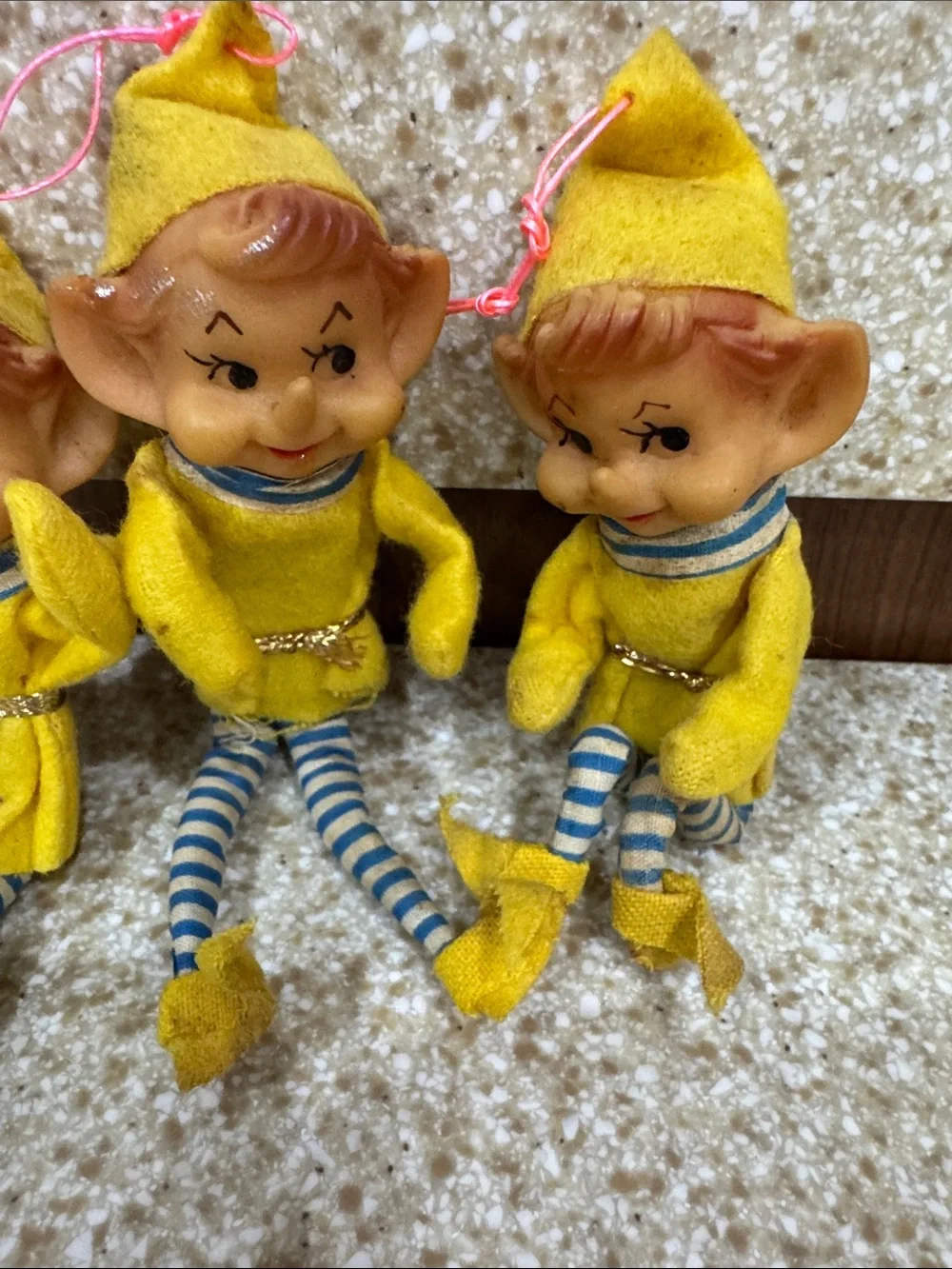 Vintage rubber face elves. Knee huggers